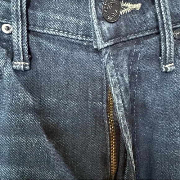 MOTHER The Insider Crop Step Fray Flare Cropped Jeans Denim in Good For You 24 - Picture 13 of 17